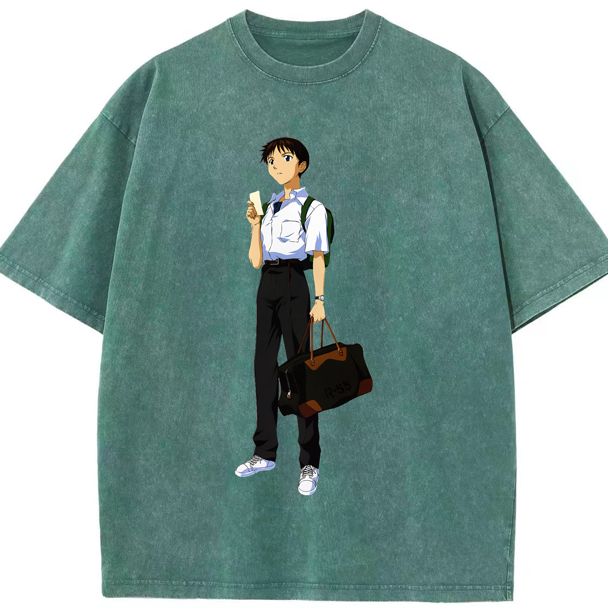 （画像用） EVA 新世紀エヴァンゲリオン 綿100% ヴィンテージ風 半袖Tシャツ（フロントプリント）